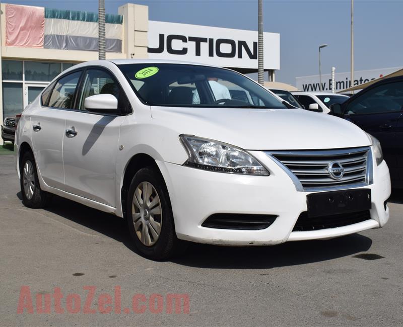 NISSAN SENTRA- 2014- WHITE- 231 000 KM- CALL FOR THE PRICE