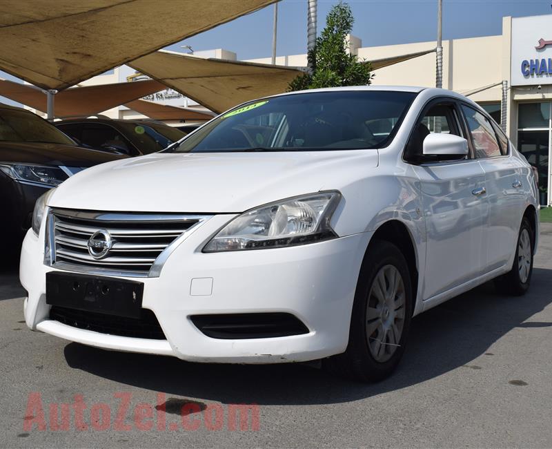 NISSAN SENTRA- 2014- WHITE- 231 000 KM- CALL FOR THE PRICE