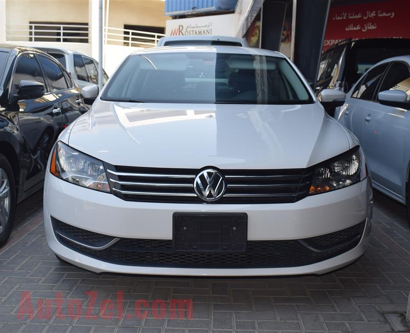 VOLKSWAGEN PASSAT- 2014- WHITE- 86 000 KM- GCC SPECS