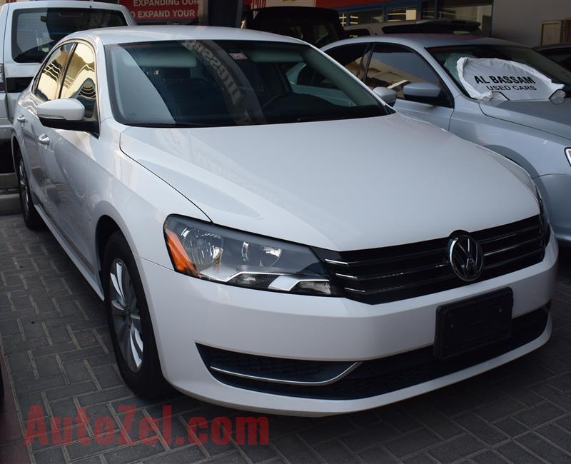 VOLKSWAGEN PASSAT- 2014- WHITE- 86 000 KM- GCC SPECS