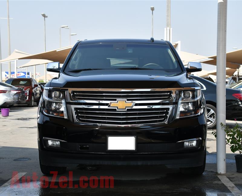 CHEVROLET TAHOE LTZ- 2017- BLACK- 56 000 KM- GCC SPECS