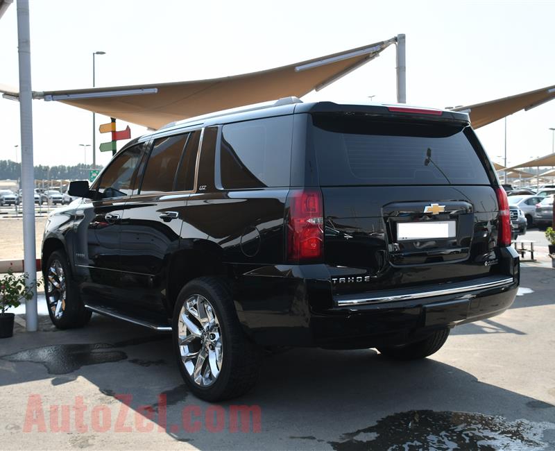 CHEVROLET TAHOE LTZ- 2017- BLACK- 56 000 KM- GCC SPECS