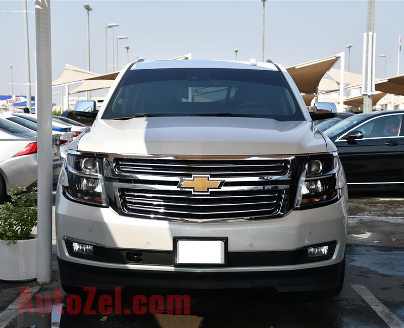 CHEVROLET TAHOE LTZ- 2017- WHITE- 71 000 KM- GCC SPECS