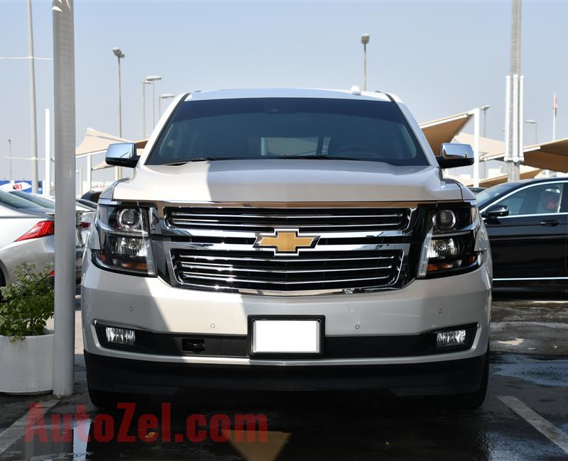 CHEVROLET TAHOE LTZ- 2017- WHITE- 71 000 KM- GCC SPECS