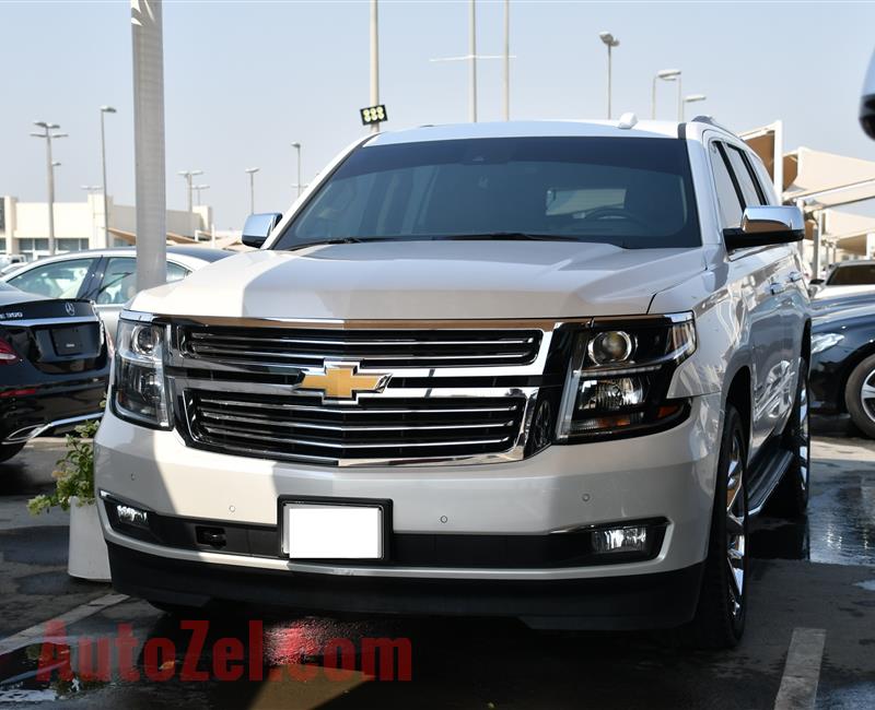 CHEVROLET TAHOE LTZ- 2017- WHITE- 71 000 KM- GCC SPECS