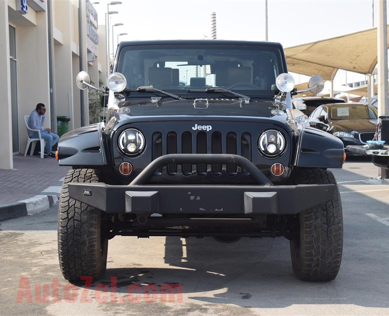 JEEP WRANGLER- 2010- BLACK- GCC SPECS- MANUAL TRANSMISSION