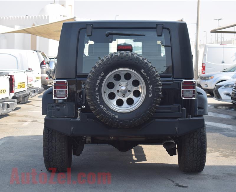 JEEP WRANGLER- 2010- BLACK- GCC SPECS- MANUAL TRANSMISSION