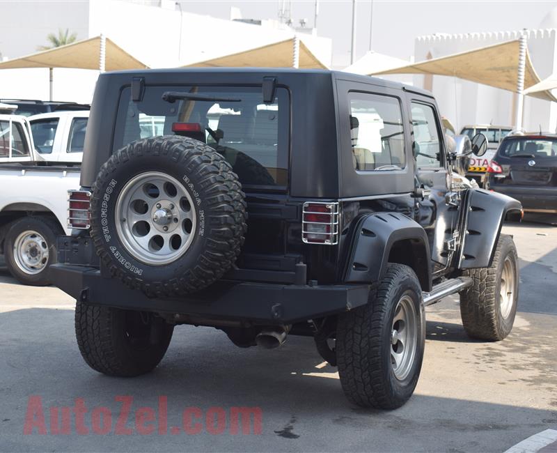 JEEP WRANGLER- 2010- BLACK- GCC SPECS- MANUAL TRANSMISSION