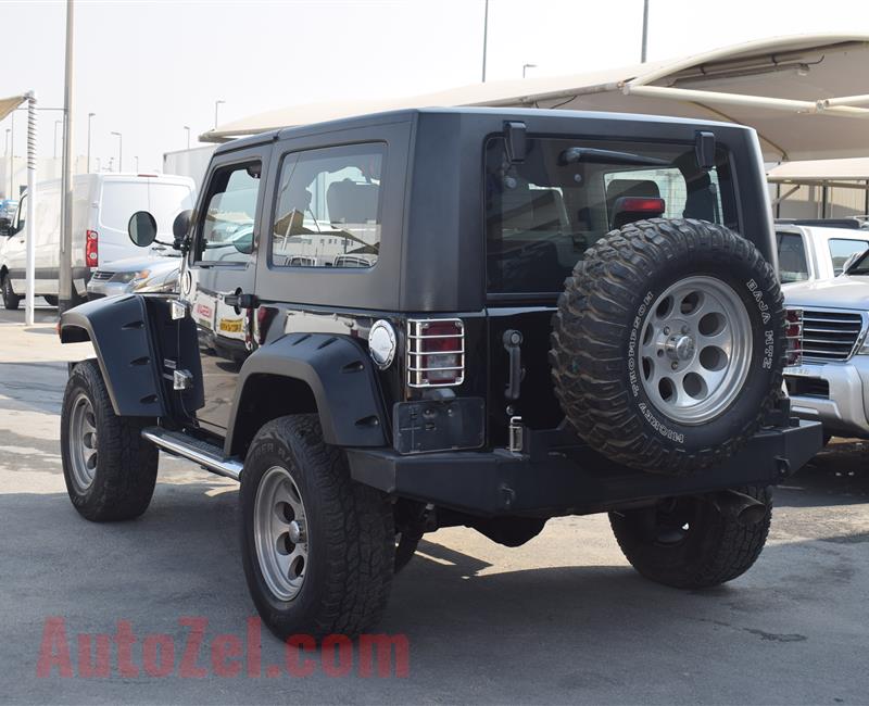 JEEP WRANGLER- 2010- BLACK- GCC SPECS- MANUAL TRANSMISSION