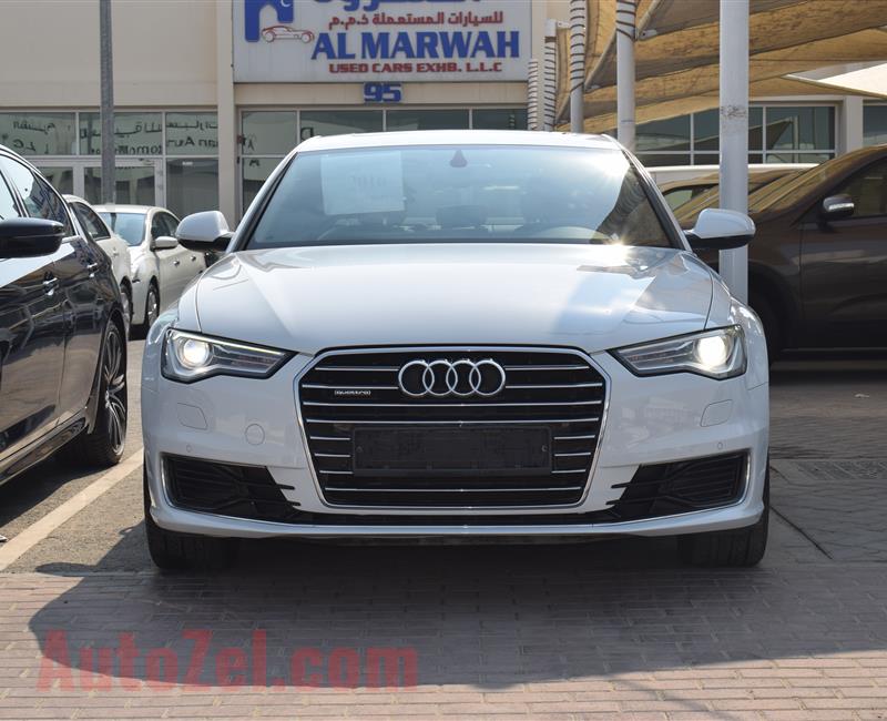 AUDI A6- 2016- WHITE- 89 000 KM- GCC SPECS