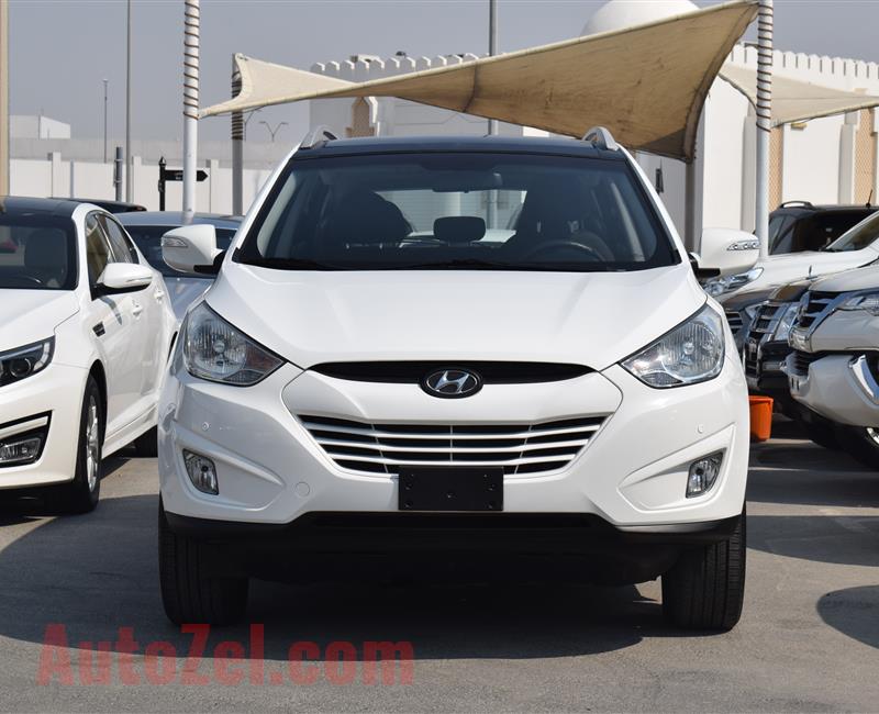 HYUNDAI TUCSON LIMITED- 2014- WHITE- 152 000 KM- GCC SPECS