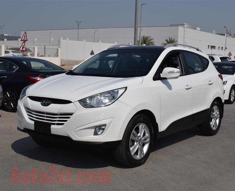 HYUNDAI TUCSON LIMITED- 2014- WHITE- 152 000 KM- GCC SPECS