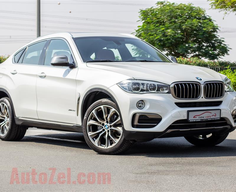 BMW X6- 2016- WHITE- 96 000 KM- GCC SPECS- 1YR WARRANTY