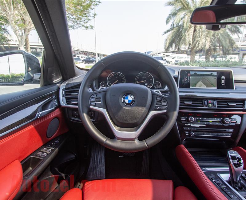 BMW X6- 2016- WHITE- 96 000 KM- GCC SPECS- 1YR WARRANTY