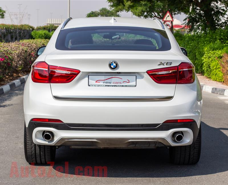 BMW X6- 2016- WHITE- 96 000 KM- GCC SPECS- 1YR WARRANTY