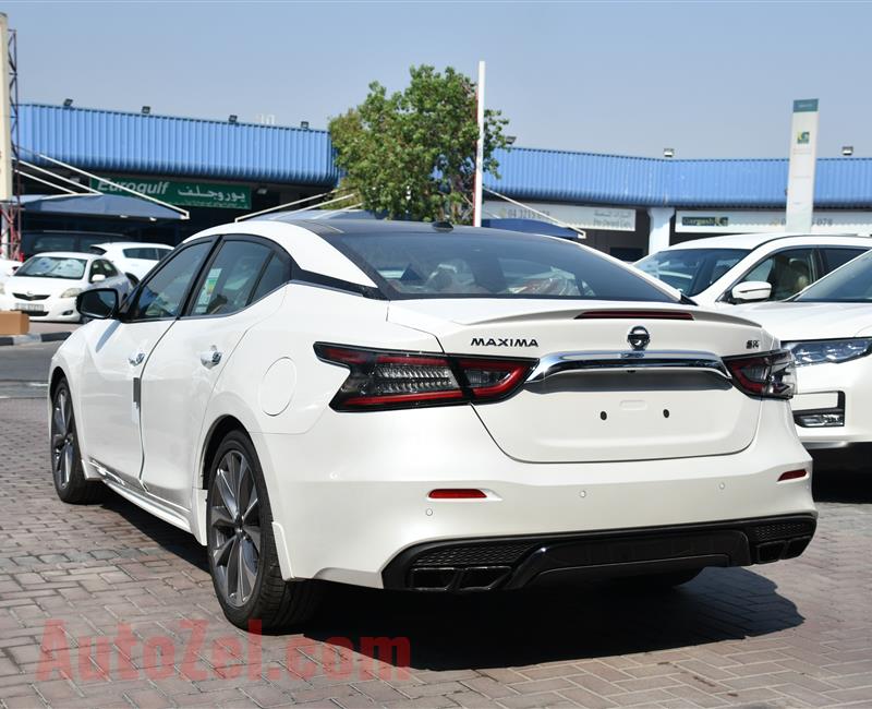 NISSAN MAXIMA SR- 2020- WHITE- 6 CYLINDER- GCC SPECS