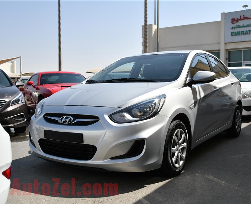 HYUNDAI ACCENT- 2015- SILVER- 90 000 KM- KOREAN SPECS- CALL FOR THE PRICE