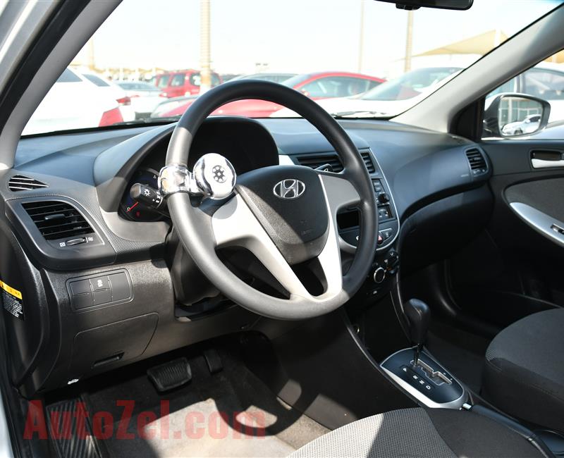 HYUNDAI ACCENT- 2015- SILVER- 90 000 KM- KOREAN SPECS- CALL FOR THE PRICE