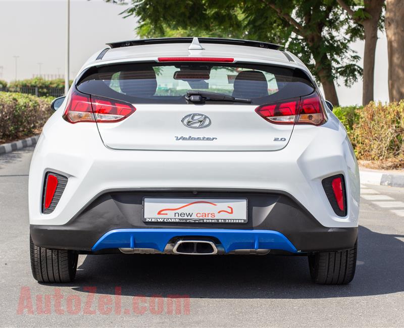 HYUNDAI VELOSTER- 2019- WHITE- 12 508 KM