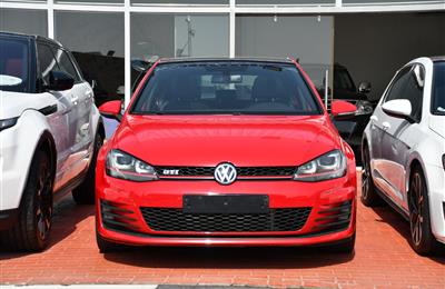 VOLKSWAGEN GOLF GTI- 2015- RED- 80 000 KM- GCC SPECS- CALL...