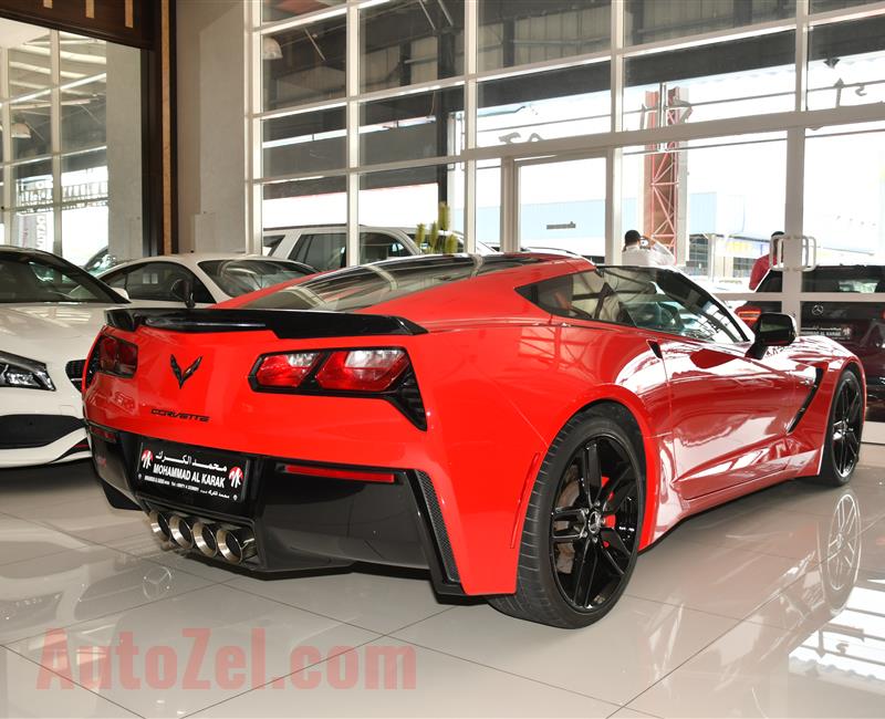 CHEVROLET CORVETTE- 2014- RED- 54 000 KM- GCC SPECS