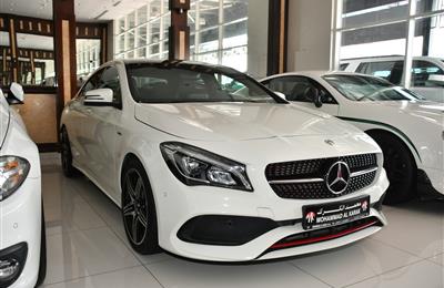 MERCEDES-BENZ CLA250- 2018- WHITE- 60 000 KM- GCC SPECS