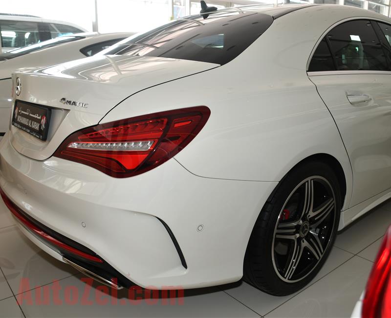 MERCEDES-BENZ CLA250- 2018- WHITE- 60 000 KM- GCC SPECS