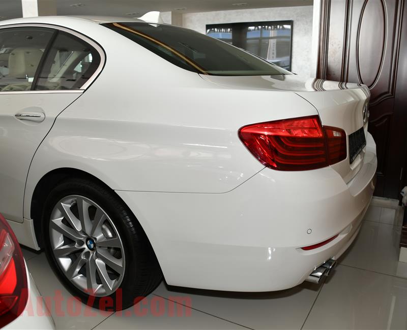BMW 520i- 2016- WHITE- 116 000 KM- GCC SPECS