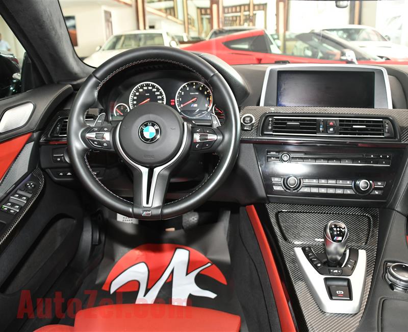 BMW M6- 2015- BLACK- 94 000 KM- GCC SPECS