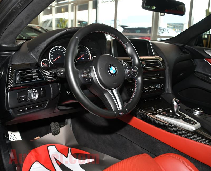 BMW M6- 2015- BLACK- 94 000 KM- GCC SPECS