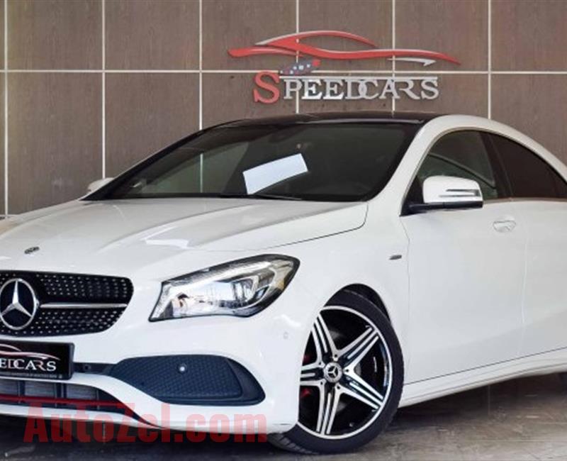 MERCEDES BENZ CLA250 AMG / WHITE / GCC/ 2018/ AED  127000  / Mileage 53777KM 