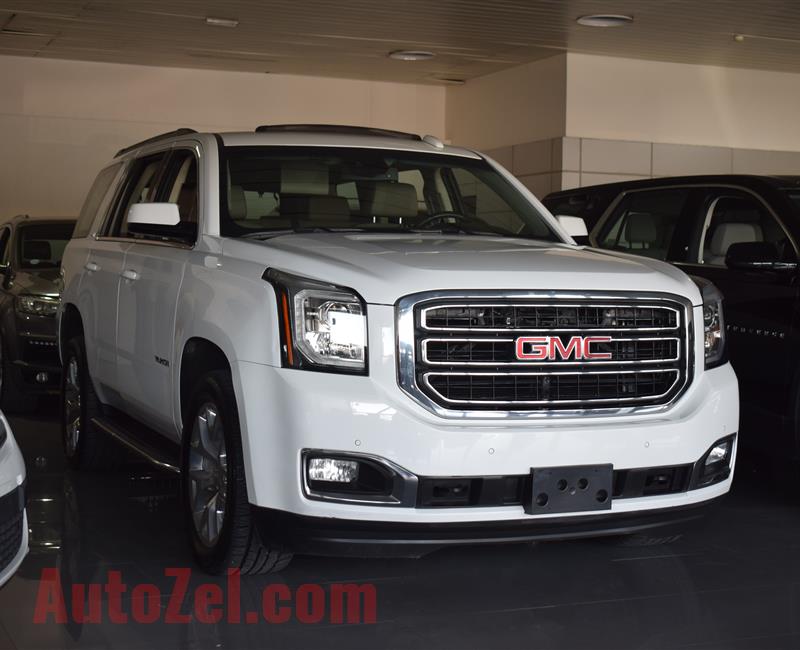 GMC YUKON- 2018- WHITE- 80 000 KM- GCC SPECS- CALL FOR THE PRICE