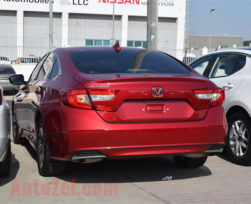 HONDA ACCORD- 2018- RED- 37 000 KM- GCC SPECS