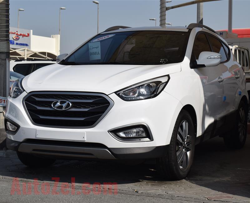 HYUNDAI TUCSON- 2015- WHITE- 33 000 KM