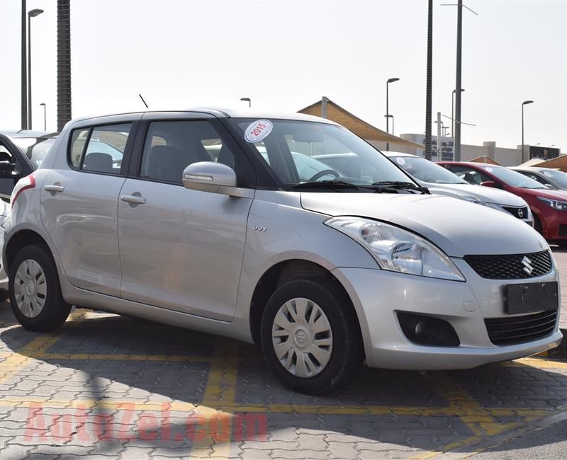 SUZUKI SWIFT- 2015- SILVER- 82 000 KM- GCC SPECS