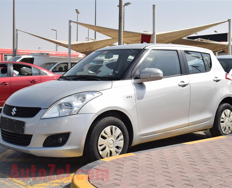 SUZUKI SWIFT- 2015- SILVER- 82 000 KM- GCC SPECS