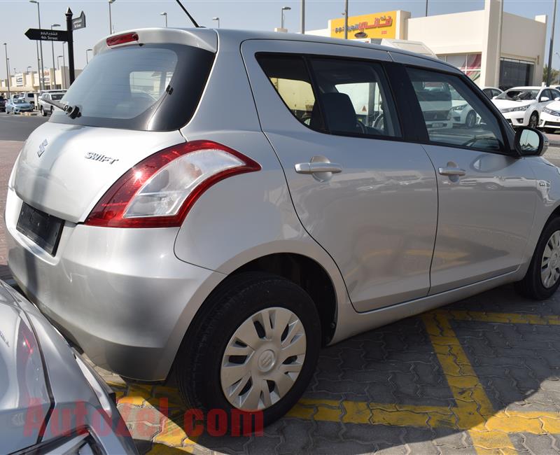 SUZUKI SWIFT- 2015- SILVER- 82 000 KM- GCC SPECS