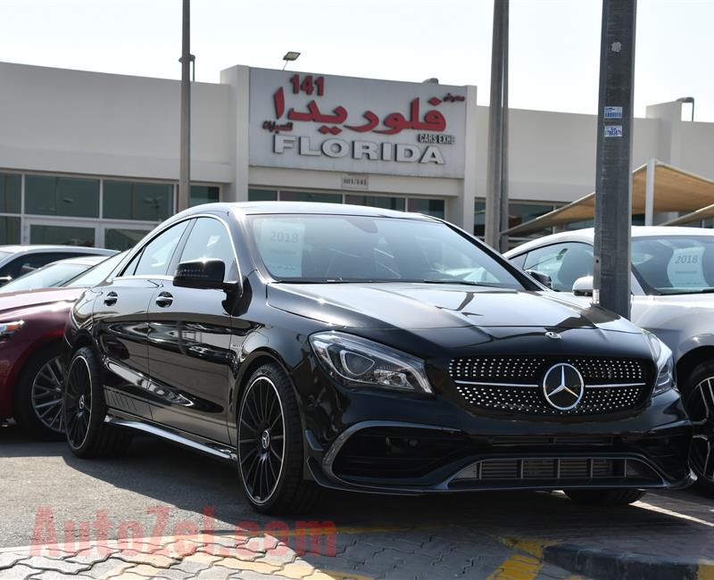 MERCEDES-BENZ CLA45- 2018- BLACK- 15 000 MILES- AMERICAN SPECS