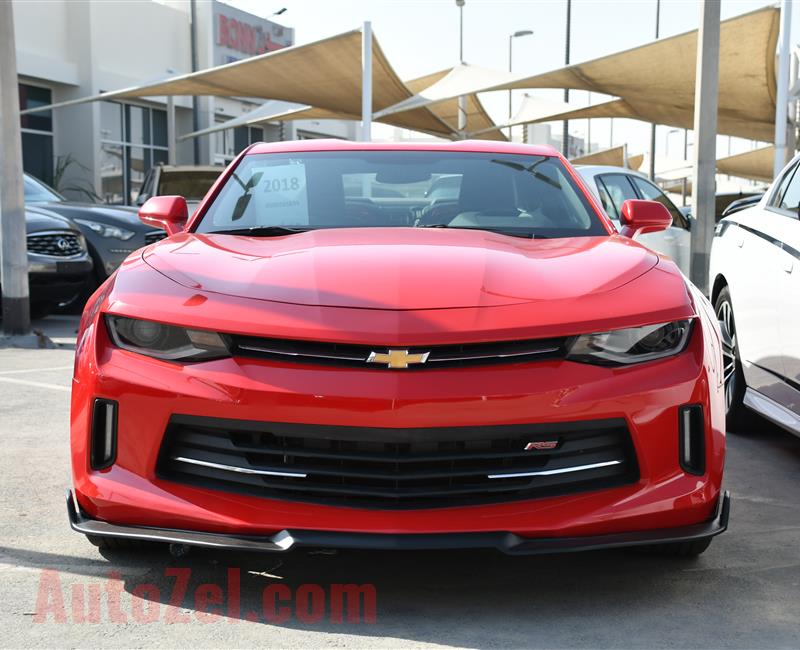 CHEVROLET CAMARO- 2018- RED- 17 000 MILES- AMERICAN SPECS