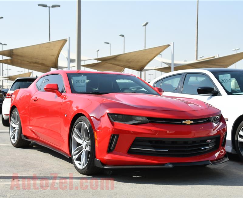 CHEVROLET CAMARO- 2018- RED- 17 000 MILES- AMERICAN SPECS