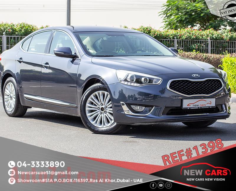 KIA CADENZA- 2015- GRAY- 93 272 KM- GCC SPECS