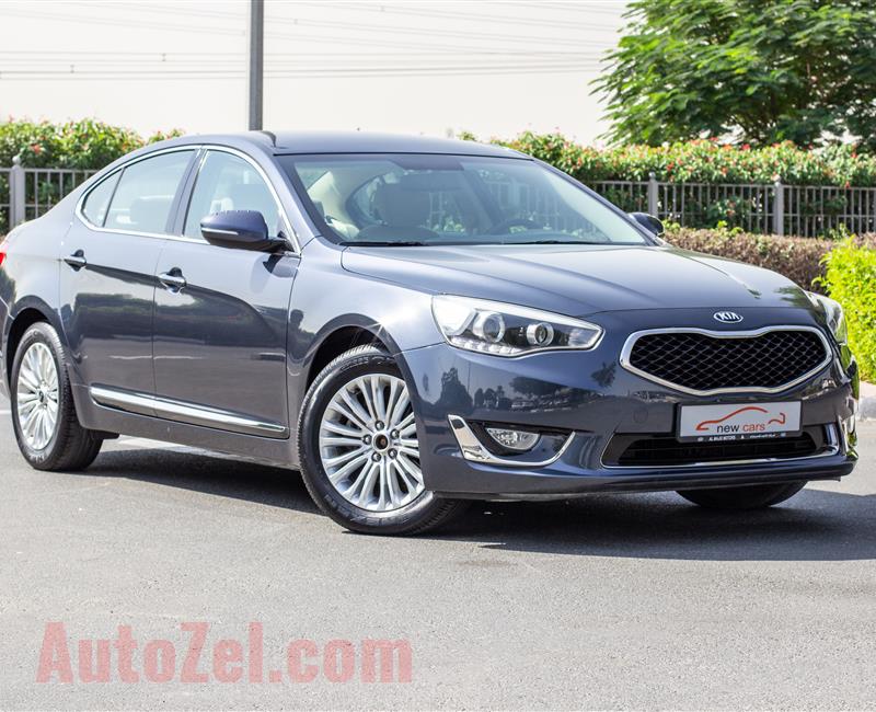 KIA CADENZA- 2015- GRAY- 93 272 KM- GCC SPECS