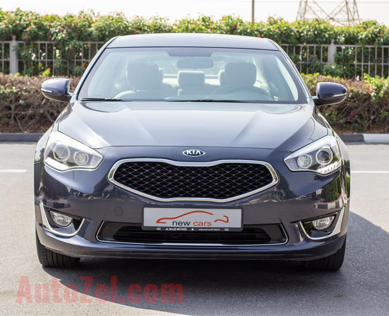 KIA CADENZA- 2015- GRAY- 93 272 KM- GCC SPECS