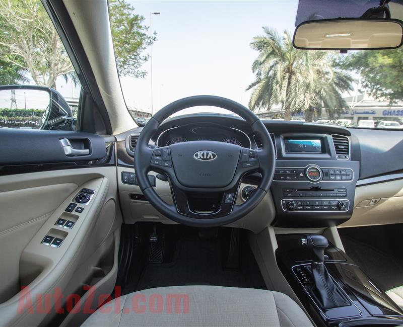 KIA CADENZA- 2015- GRAY- 93 272 KM- GCC SPECS