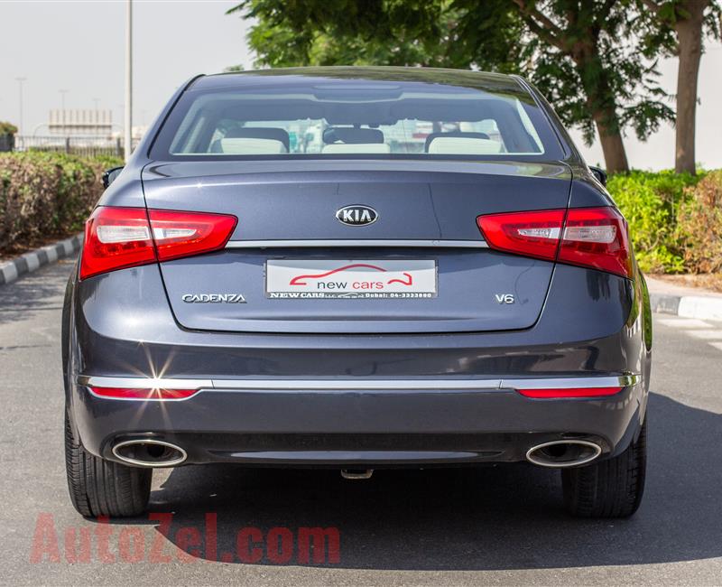 KIA CADENZA- 2015- GRAY- 93 272 KM- GCC SPECS