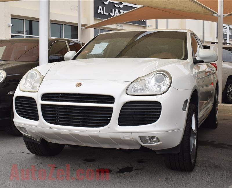 PORSCHE CAYENNE TURBO- 2005- WHITE- 160 000 KM- GCC SPECS