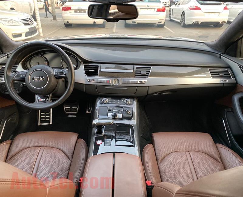 AUDI S8 SUPERCHARGED- 2013- SILVER- 153 000 KM- GCC SPECS