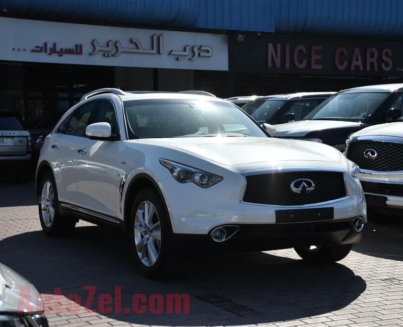 BRAND NEW INFINITI QX70 3.7- 2020- WHITE- GCC SPECS