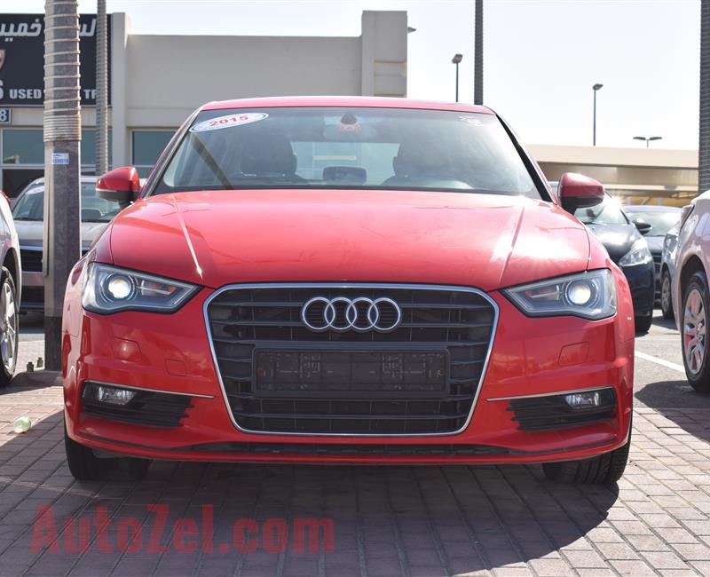 AUDI A3- 2015- RED- GCC SPECS- CALL FOR DETAILS