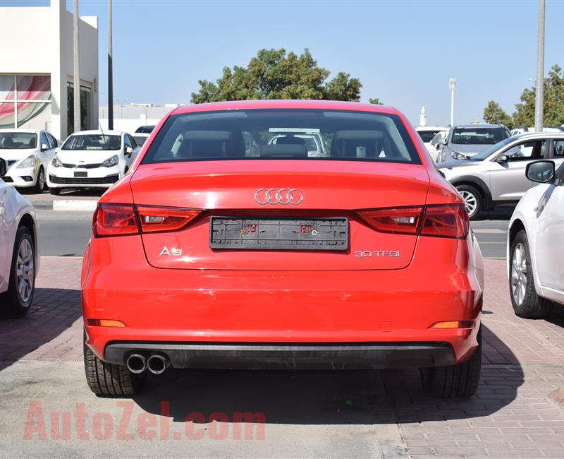 AUDI A3- 2015- RED- GCC SPECS- CALL FOR DETAILS